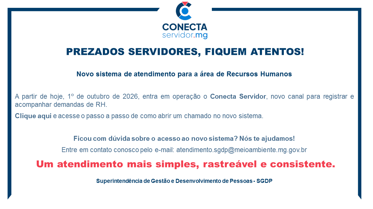 CONECTA SERVIDOR - Novo sistema de atendimento para a área de Recursos Humanos